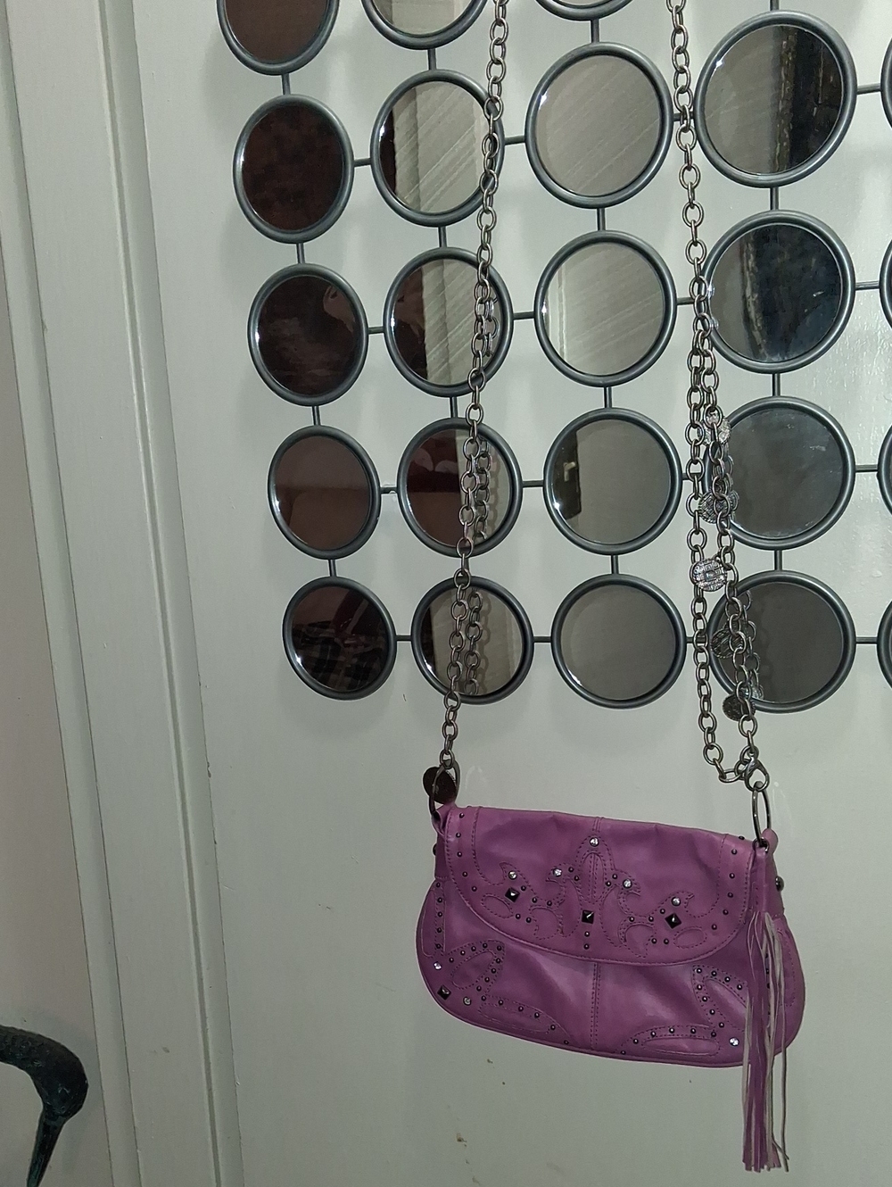 GUESS PURPLE JEWELED Crossbody